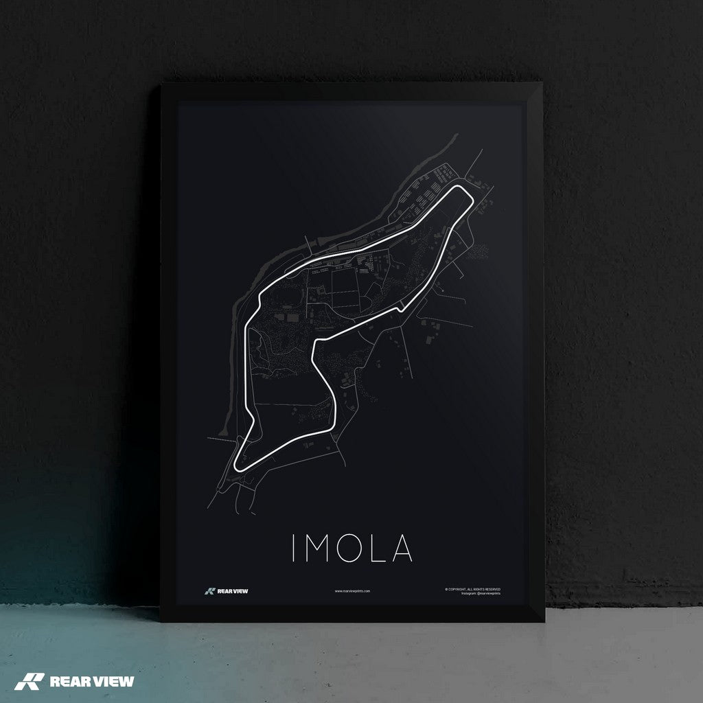 The Home of Ferrari - Imola Track Art Print