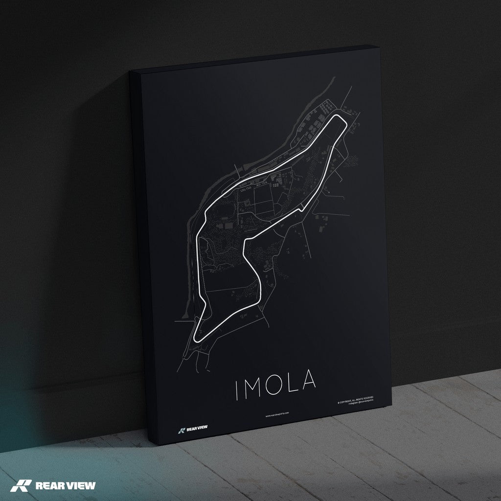 The Home of Ferrari - Imola Track Art Print