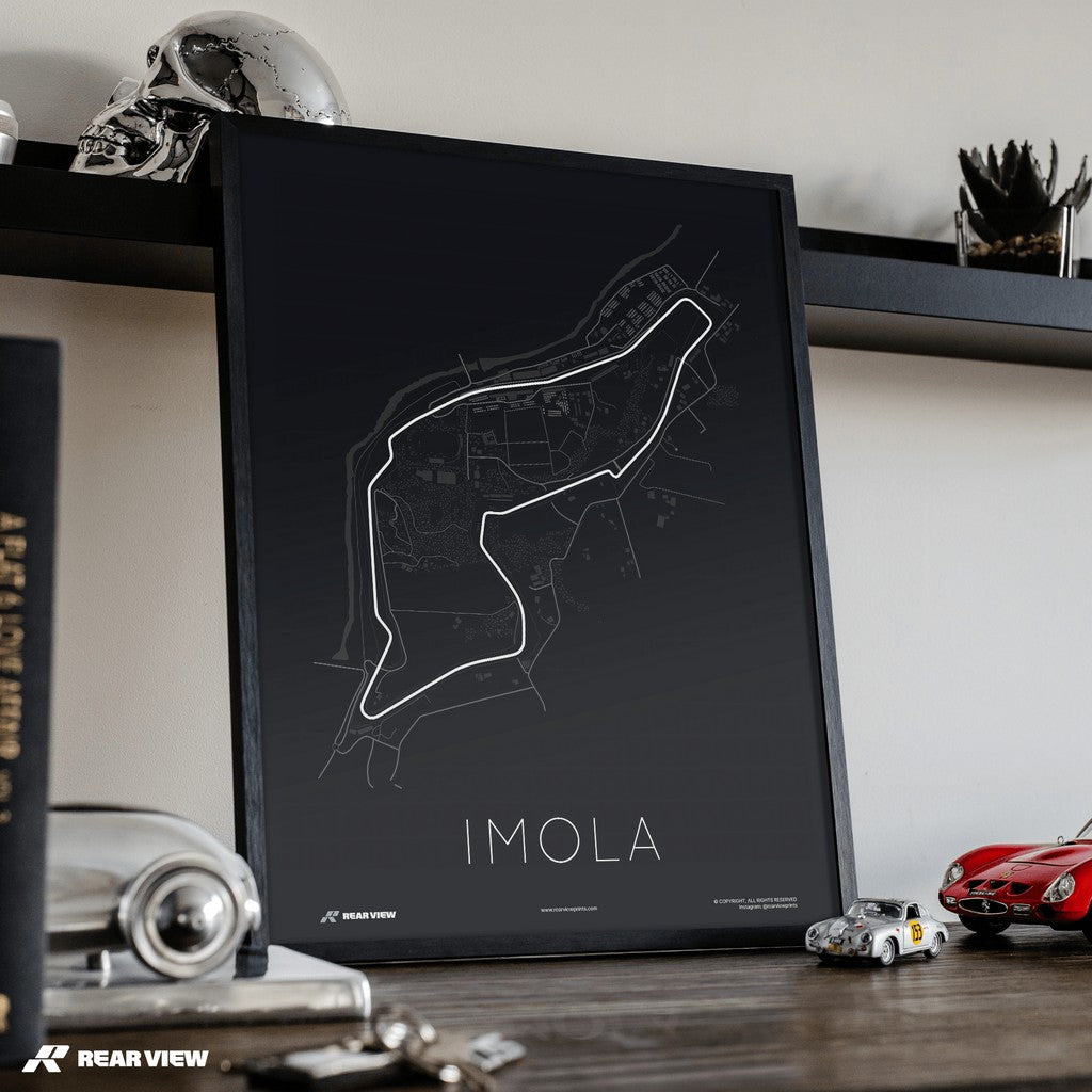 The Home of Ferrari - Imola Track Art Print