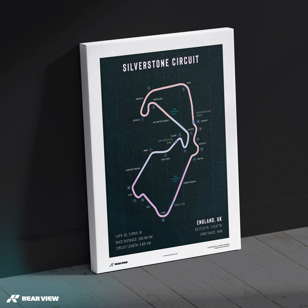Prestigious Formula - Silverstone Rennstrecke Kunstdruck