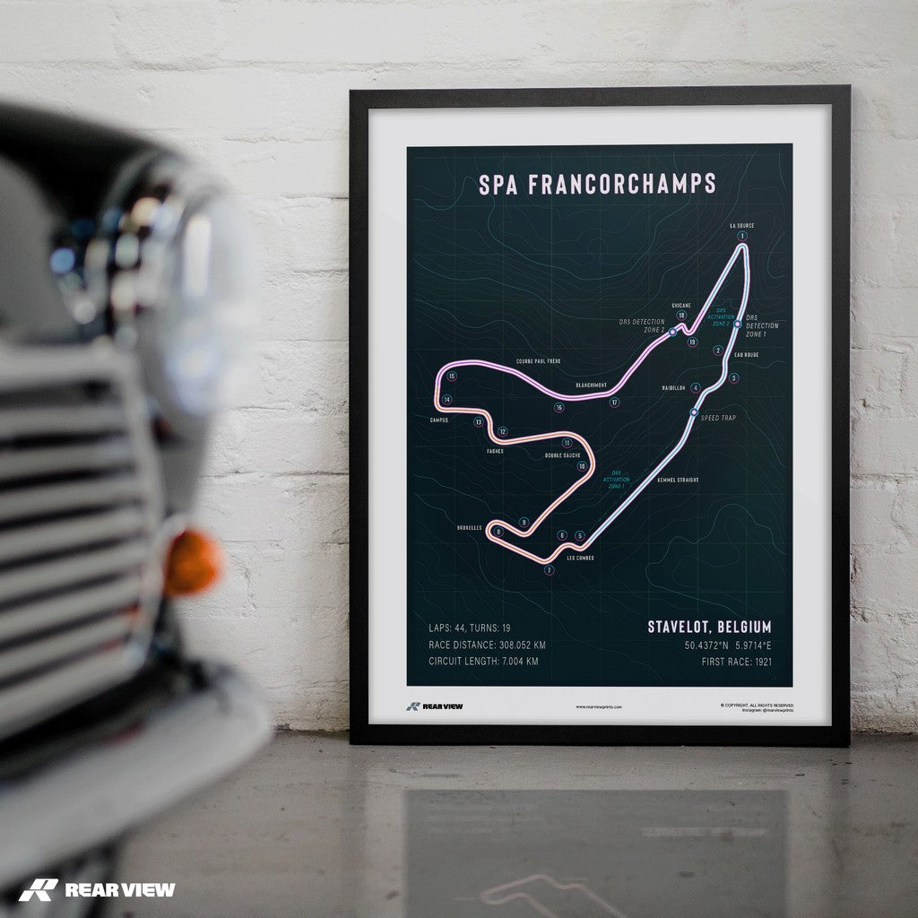 Majestic Corners - Spa Track Art Print