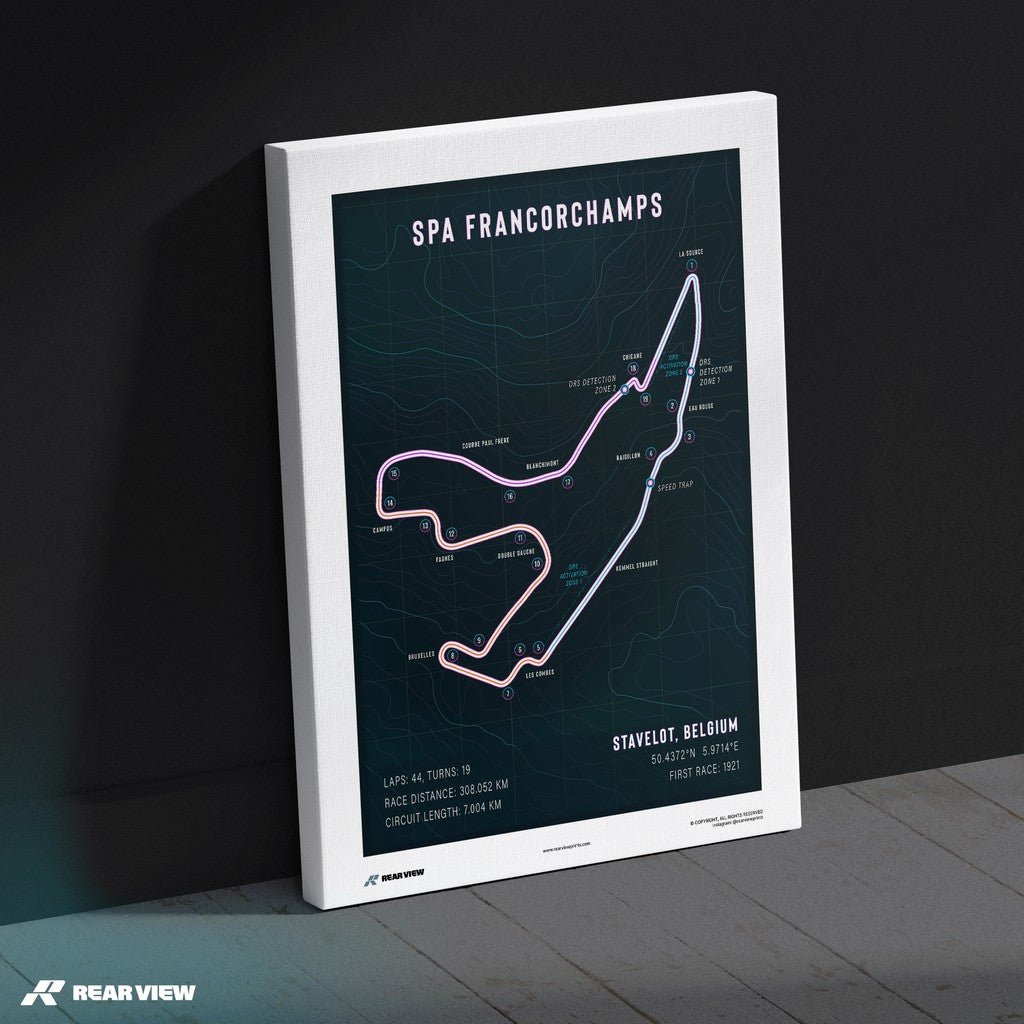 Majestic Corners - Spa Track Art Print