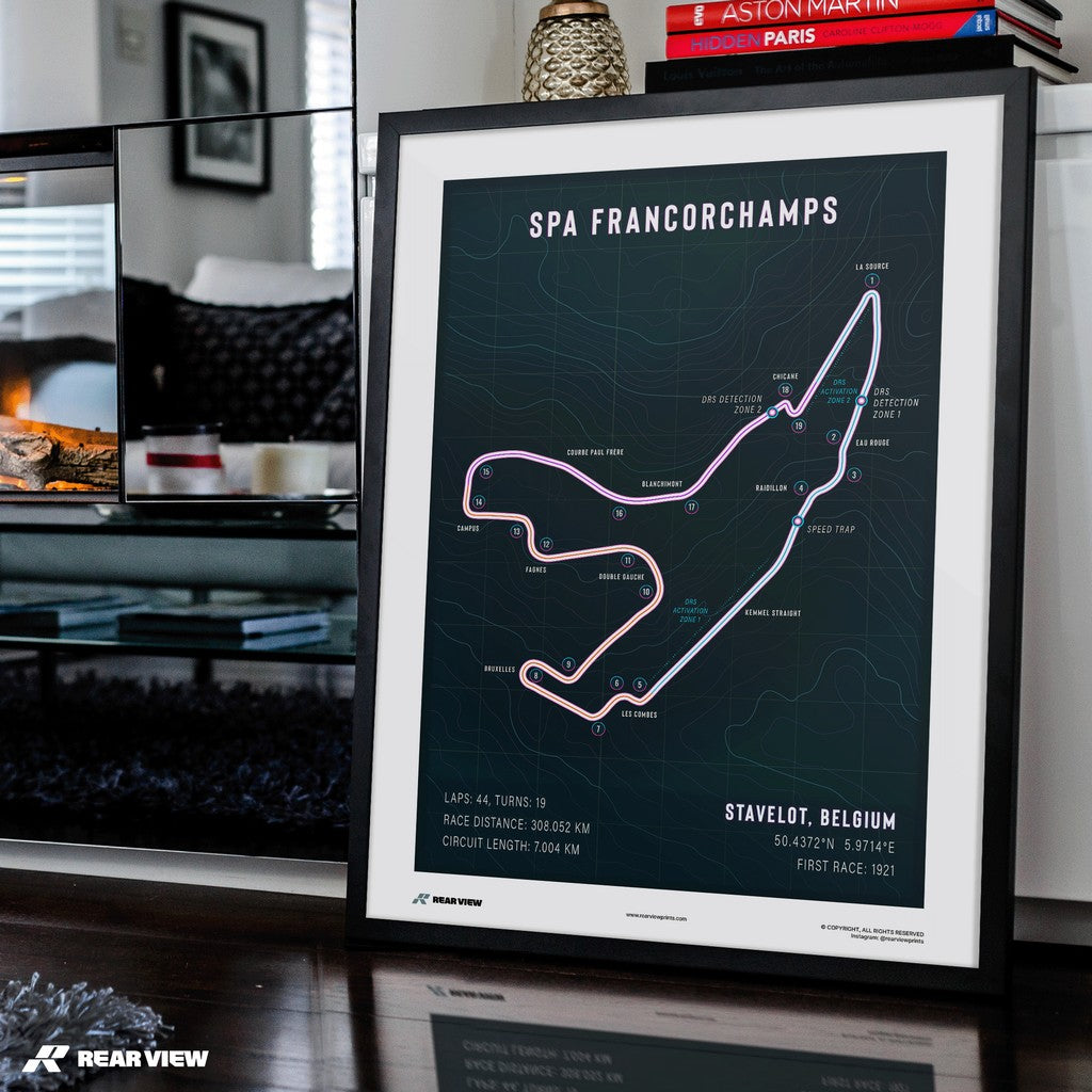 Majestic Corners - Spa Track Art Print