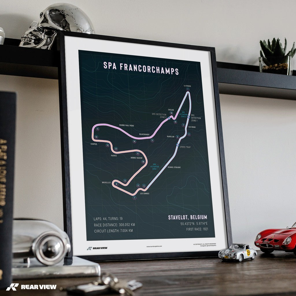 Majestic Corners - Spa Track Art Print