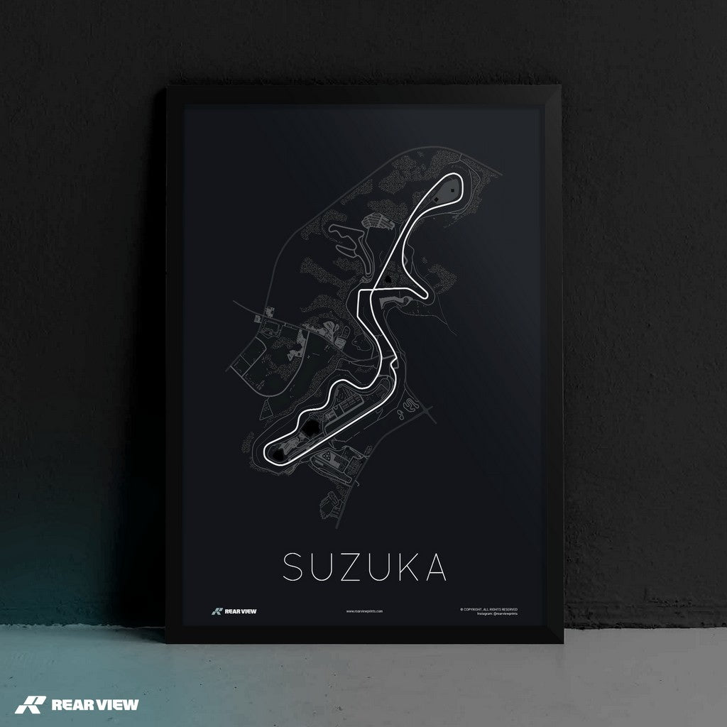 Die legendäre 8 - Suzuka Strecke Kunstdruck