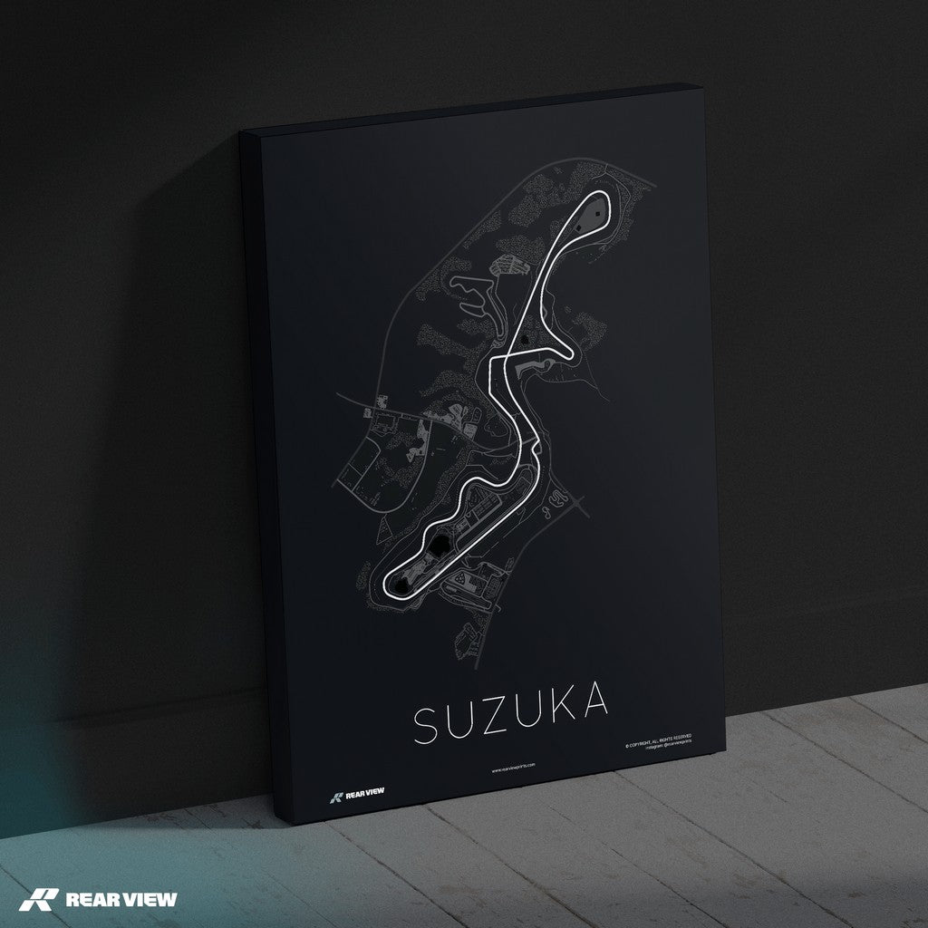 Die legendäre 8 - Suzuka Strecke Kunstdruck