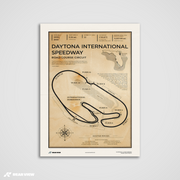 Pista di Daytona - Stampa d'arte d'epoca