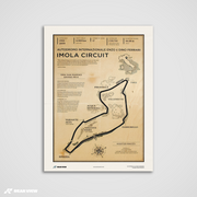 Autodromo di Imola - Stampa d'arte d'epoca