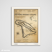 Pista di Nevers Magny-Cours - Stampa d'arte d'epoca