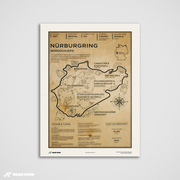 Piste de course du Nurburgring - Vintage Art Print