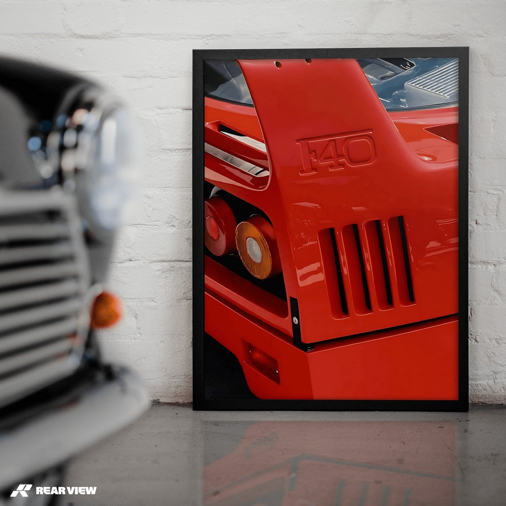 Red Legacy - F40 Art Print
