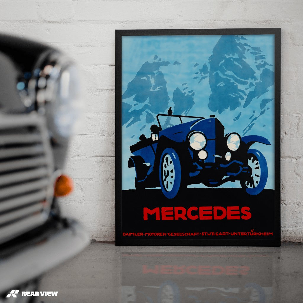 Alpengeschwindigkeit - Mercedes Kunstdruck