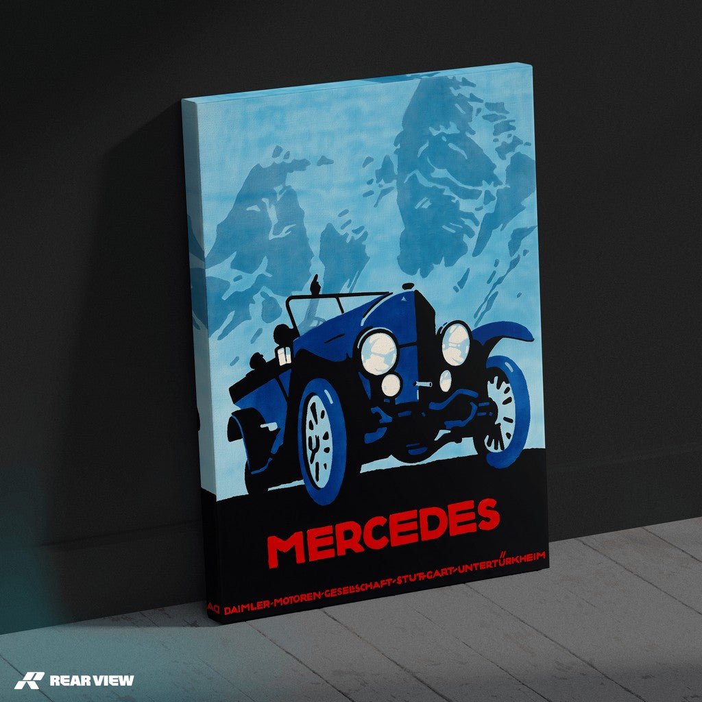 Alpengeschwindigkeit - Mercedes Kunstdruck