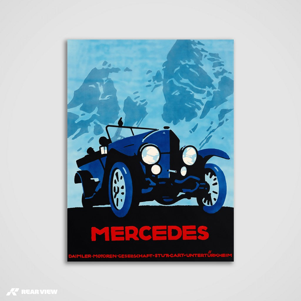 Alpengeschwindigkeit - Mercedes Kunstdruck