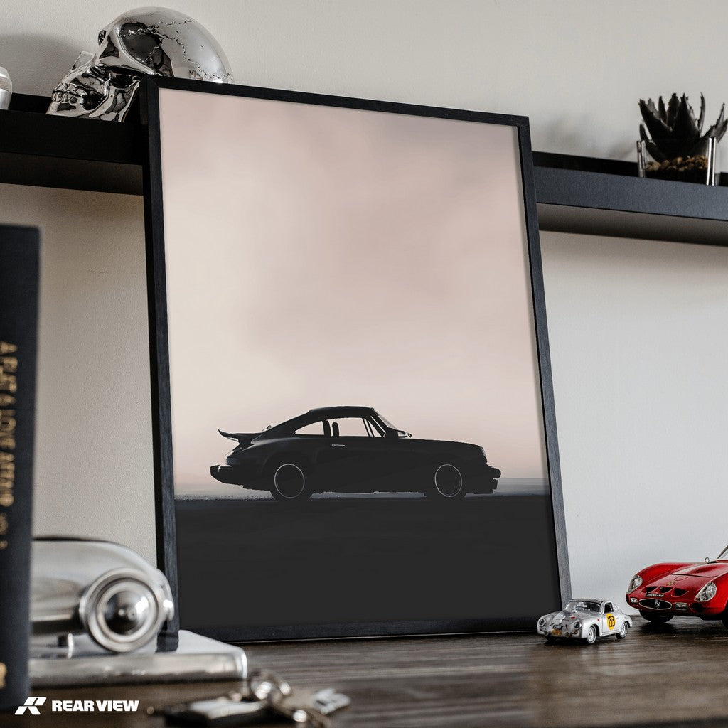 Sonnenuntergang Silhouette - 911 Kunstdruck