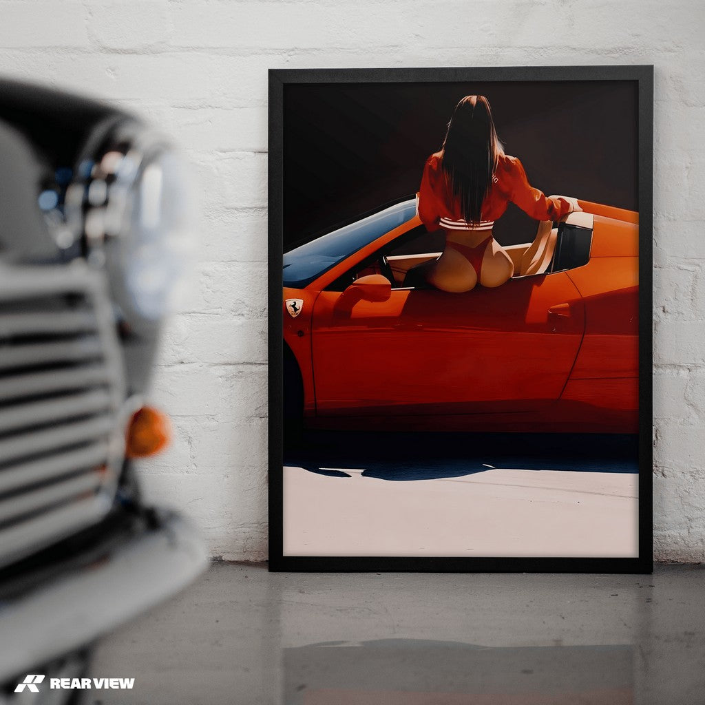 Redline Temptation - Supercar Kunstdruck