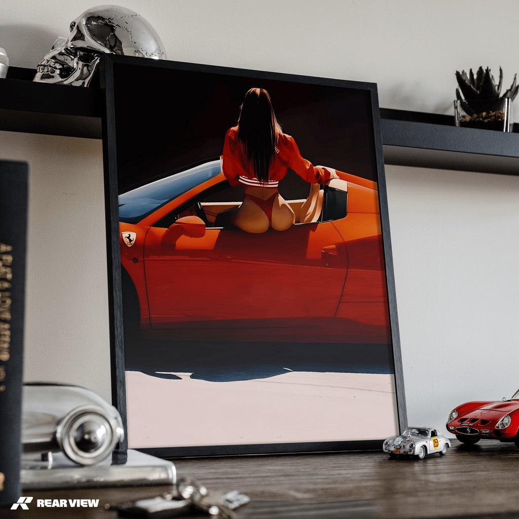 Redline Temptation - Supercar Kunstdruck