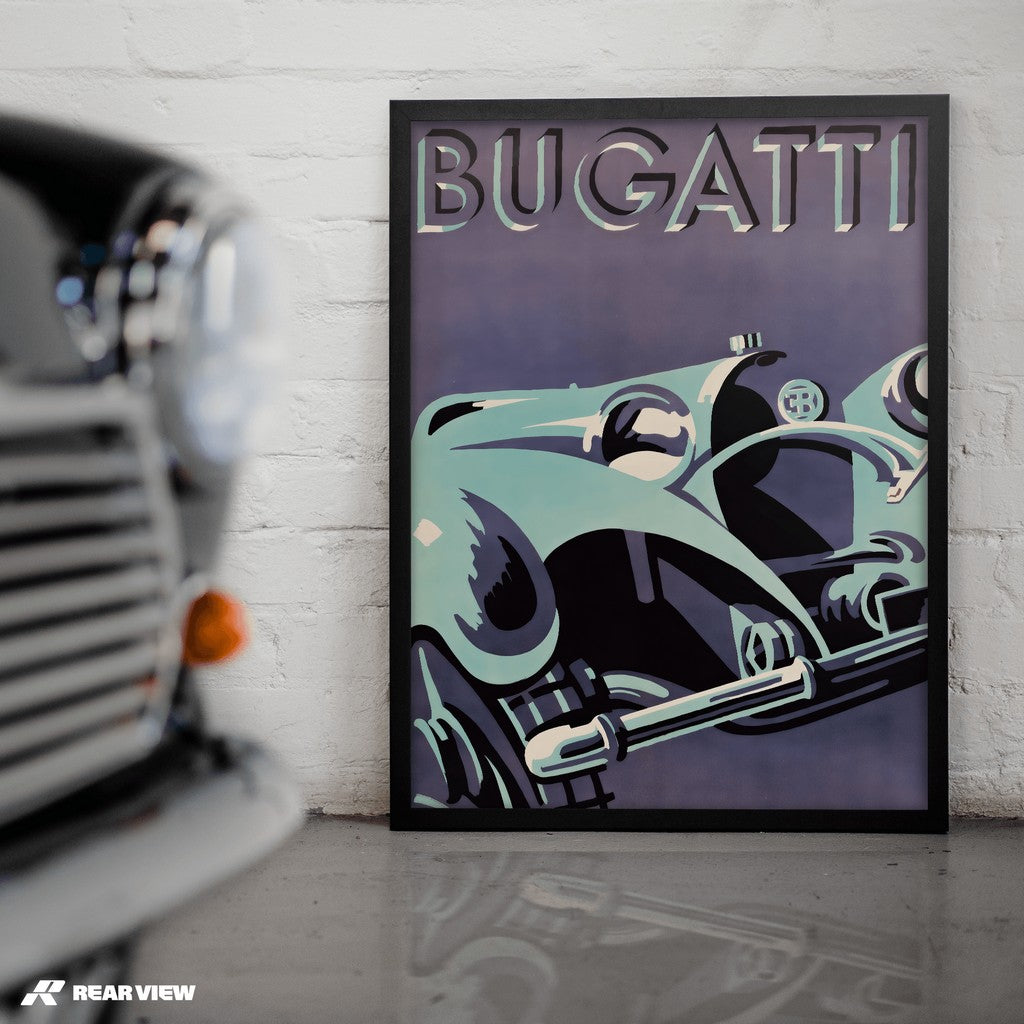 Art Deco Speed - Bugatti Art Print