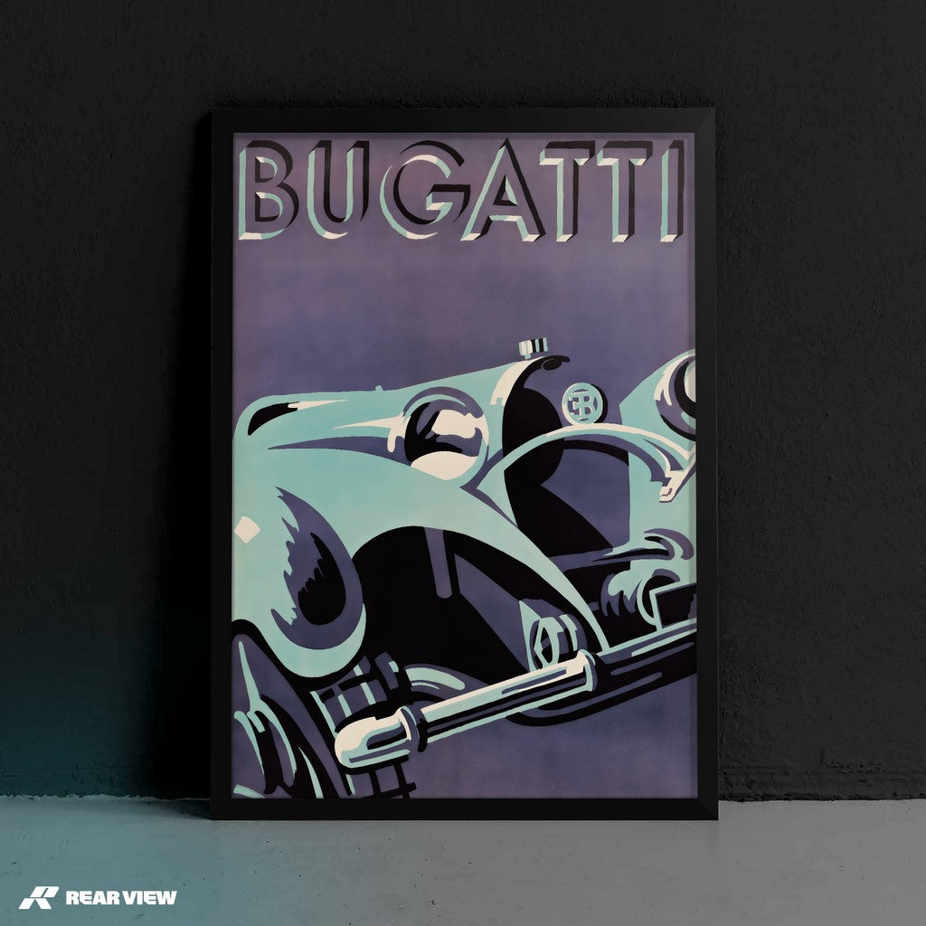 Art Deco Speed - Bugatti Kunstdruck