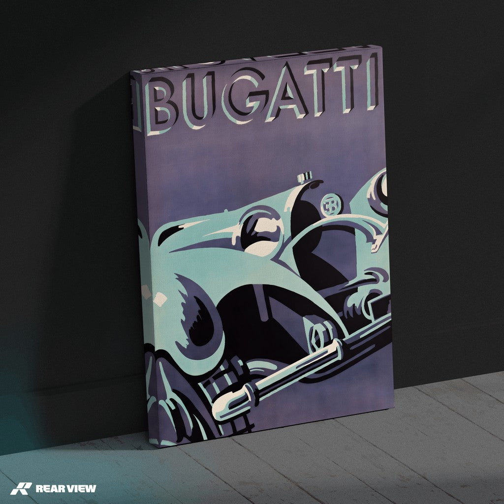 Art Deco Speed - Bugatti Art Print