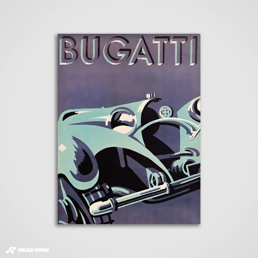 Art Deco Speed - Bugatti Kunstdruck