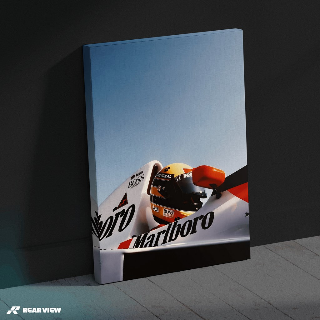 Icona della corsa - Stampa d'arte di Senna