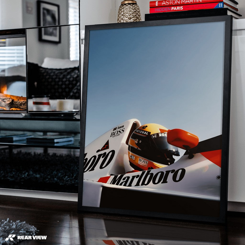 Icona della corsa - Stampa d'arte di Senna