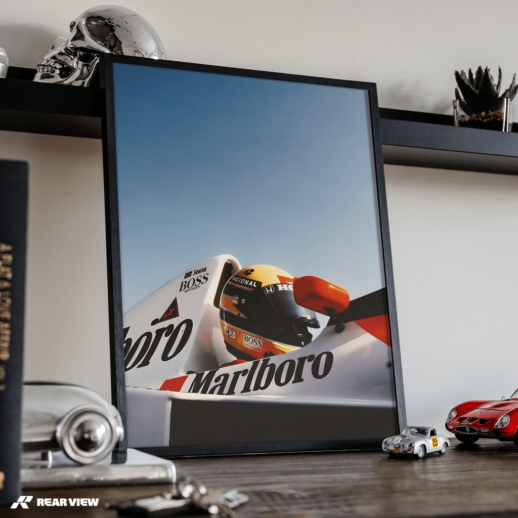 Icona della corsa - Stampa d'arte di Senna