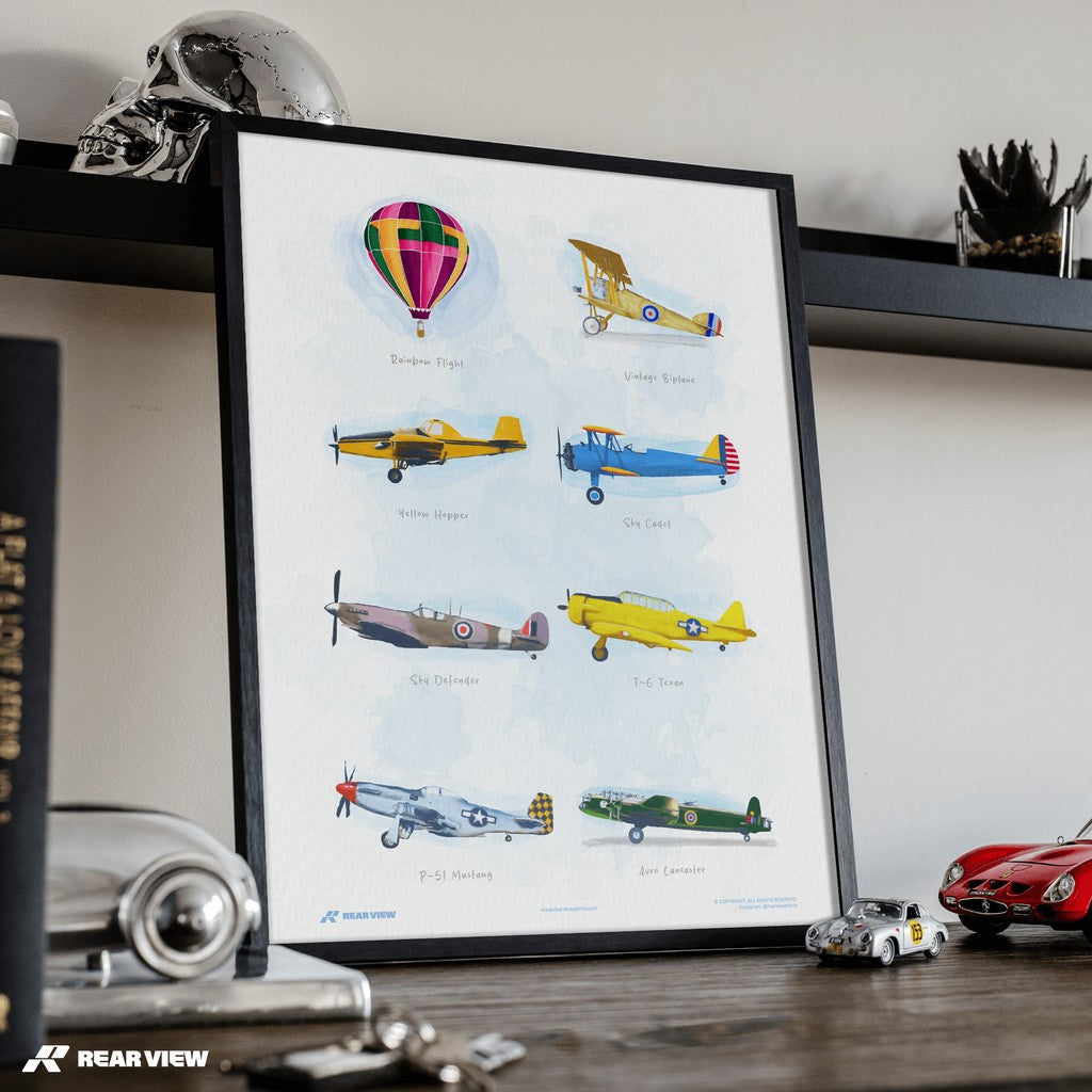 Sky Legends – Watercolour Art Print