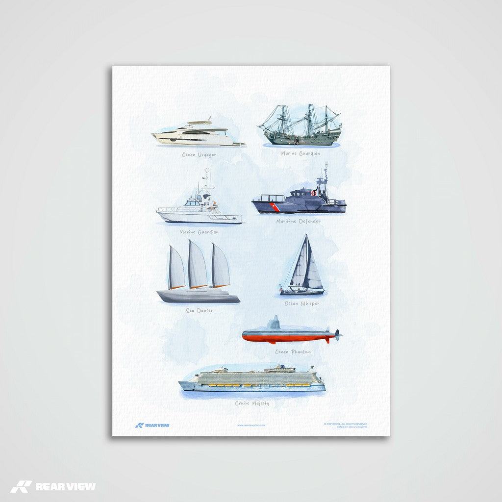 Deep Command - Aquarell-Kunstdruck