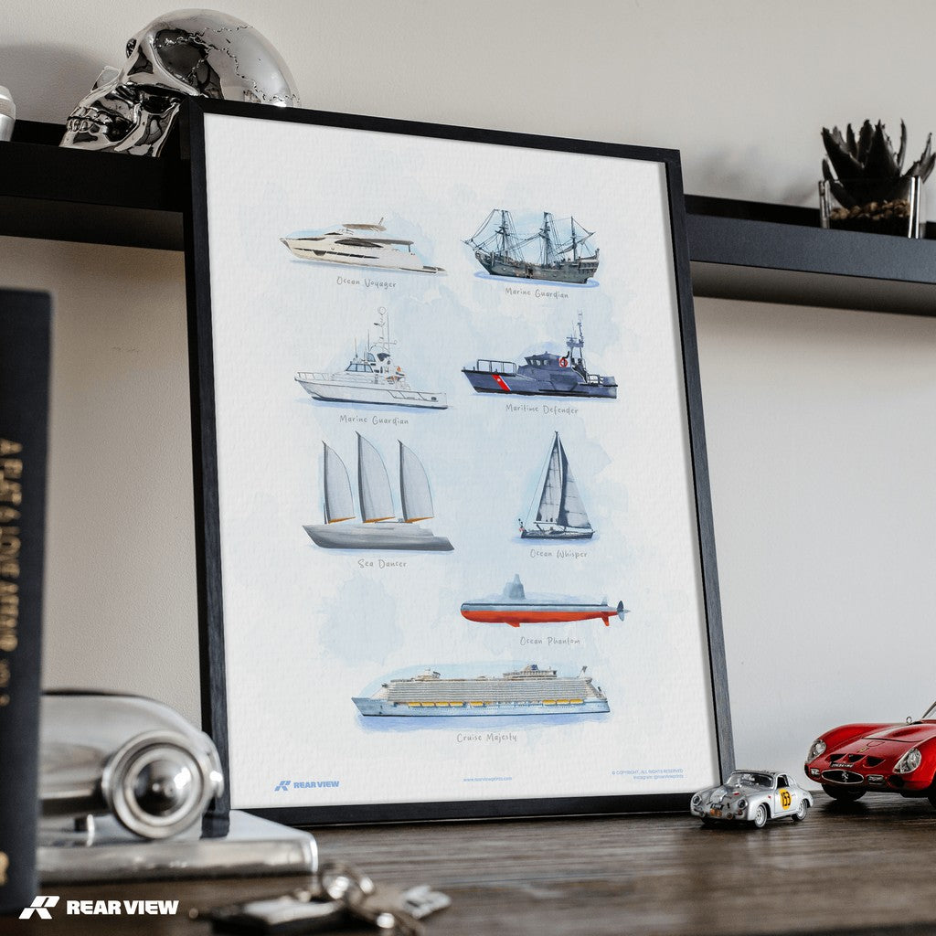 Deep Command – Watercolour Art Print