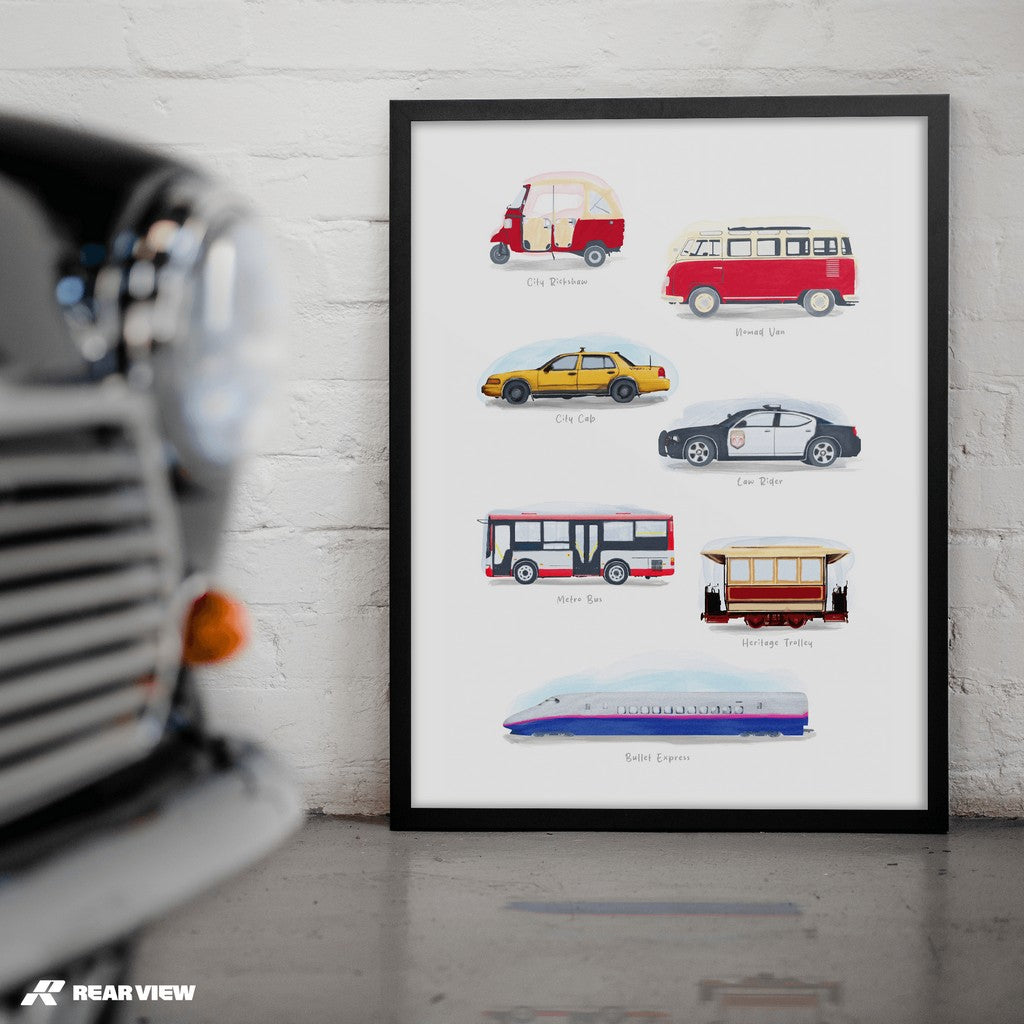 Street Pulse - Aquarell Kunstdruck