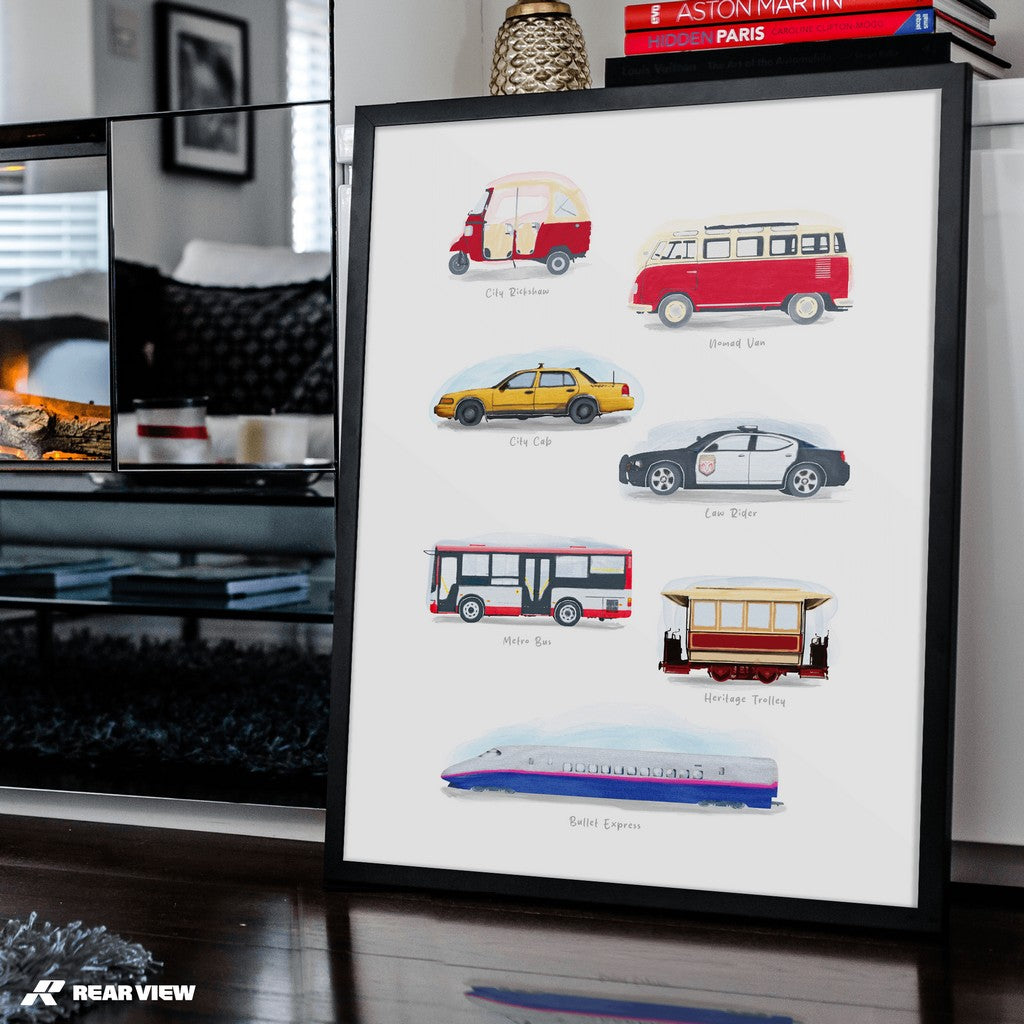 Street Pulse - Aquarell Kunstdruck