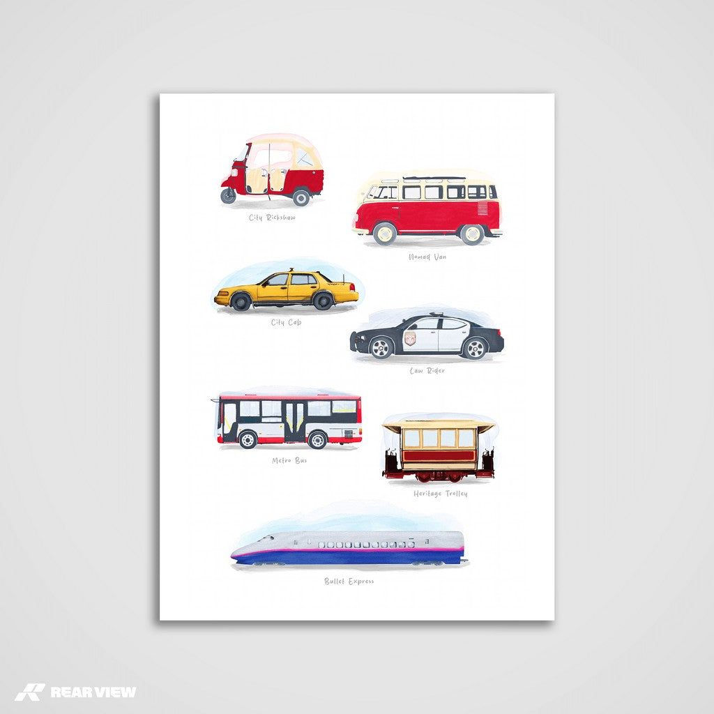 Street Pulse - Aquarell Kunstdruck