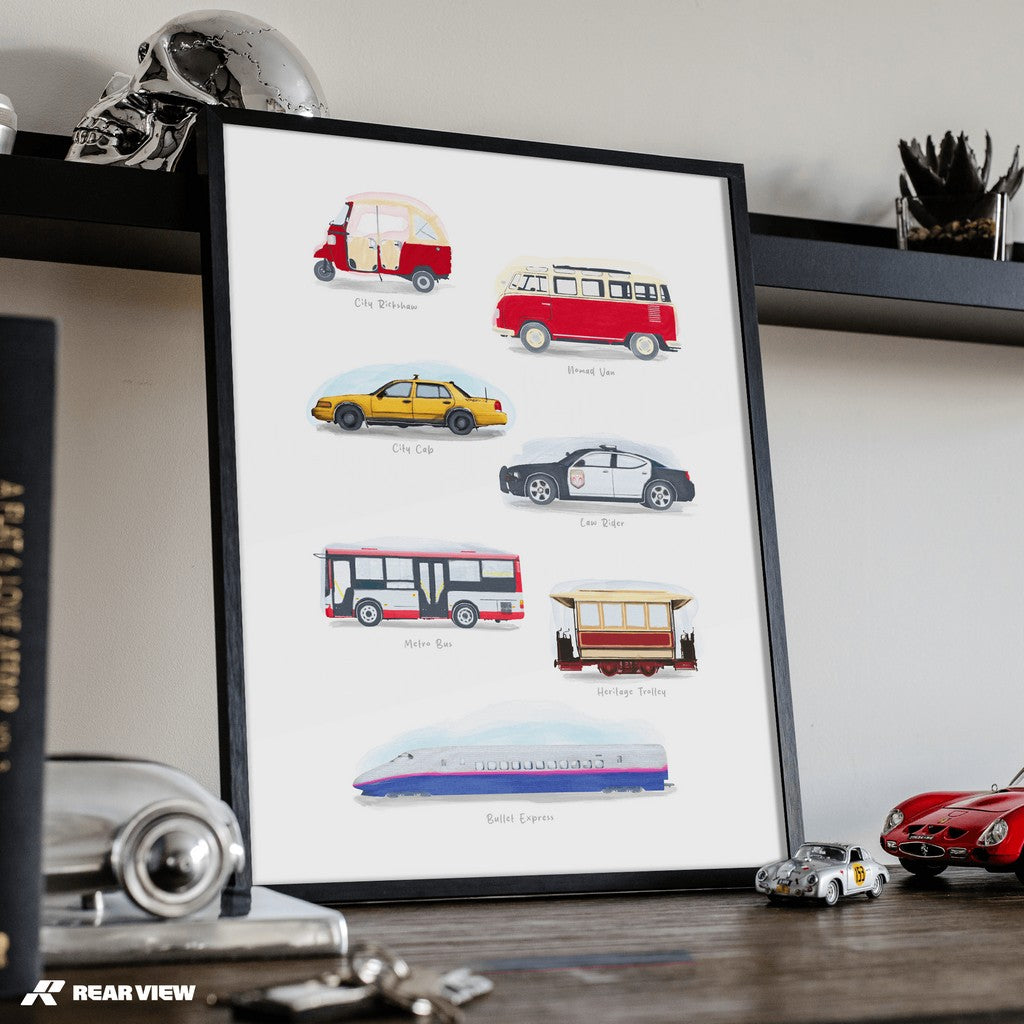 Street Pulse - Aquarell Kunstdruck